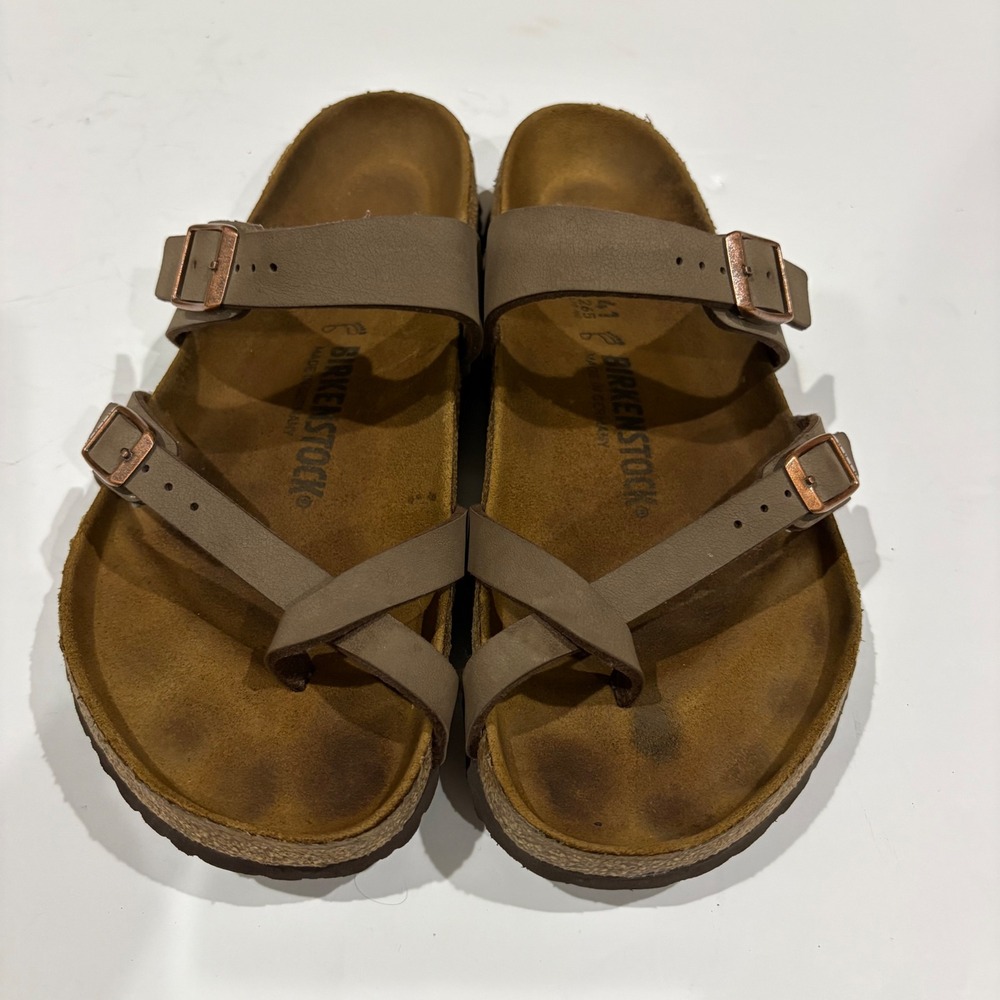 Birkenstock Mayari Mocha Brown Birko-Flor Sandals Mens 8 Womens 10 EU 41